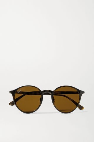 Ray-Ban + Round-Frame Tortoiseshell Acetate Sunglasses