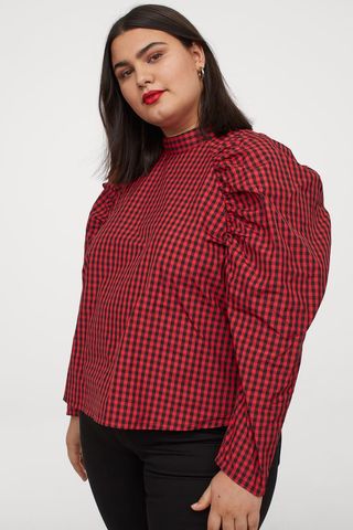 H&M + Puff-Sleeved Blouse