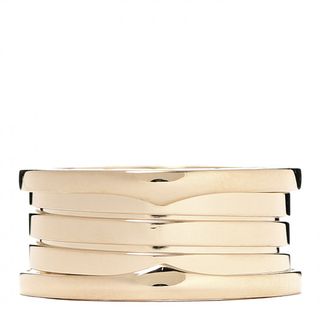 Bulgari + 18k Yellow Gold B.Zero1 Four-Band Ring