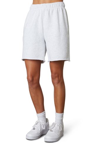 Nia + Oversize High Rise Cotton Shorts
