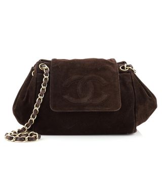 Chanel + Shoulder Bags Accordion Flap Bag Suede Small