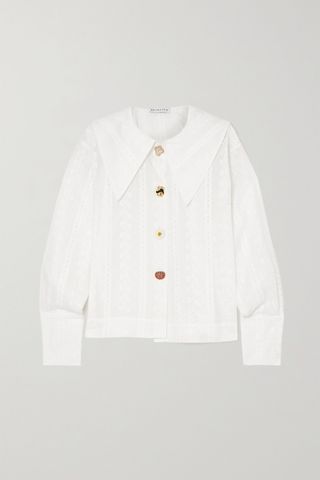 Rejina Pyo + Elliot Broderie Anglaise Cotton Shirt