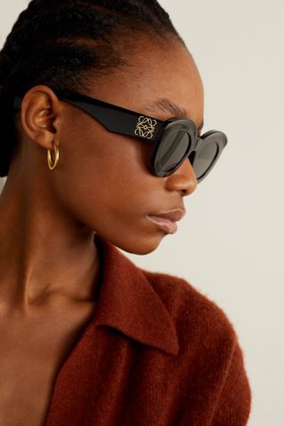 Loewe + Cat-Eye Acetate Sunglasses