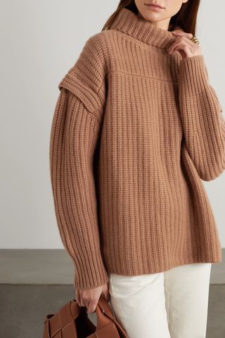 Loulou Studio + Parata Ribbed Wool and Cashmere-Blend Turtleneck Sweater