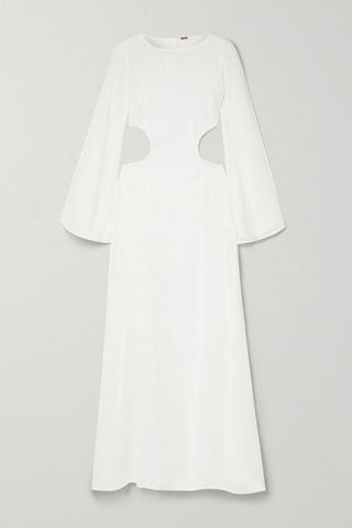 Cult Gaia + Kamira Open-Back Cotton and Linen-Blend Maxi Dress