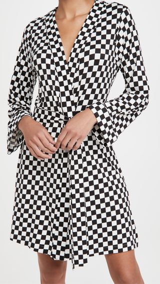 MASONgrey + Classic Short Checker Robe