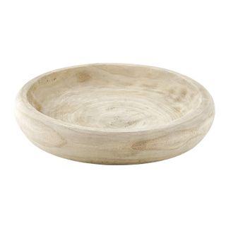 Creative Brands + Hand Carved Paulownia Wood Serving Bowl
