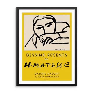 Sincerely, Not + Dessins Récents Matisse Art Gallery Exhibition Poster