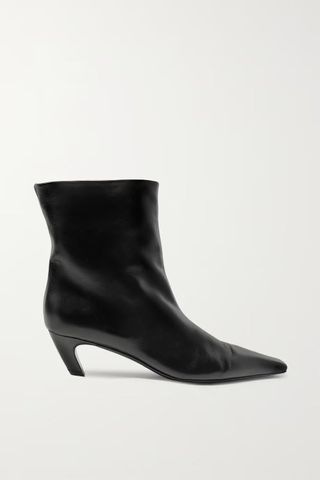 Khaite + Arizona Leather Ankle Boots