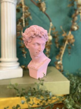 &Quirky + Pink Flock Classic Greek Bust
