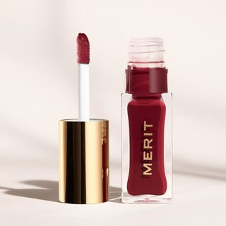 Merit + Shade Slick Tinted Lip Oil in Sangria