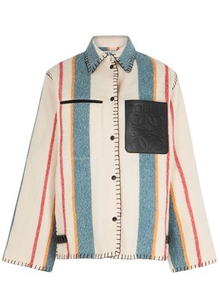 Loewe + Striped Wool Jacket