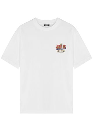 Jacquemus + Le T-Shirt Fraises Logo-Print Cotton T-Shirt