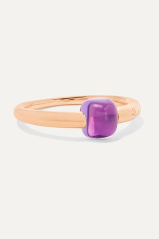 Pomellato + M'Ama Non M'Ama 18-Karat Rose Gold Amethyst Ring