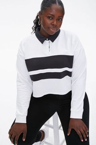 Forever 21 + Colorblock Rugby Tee