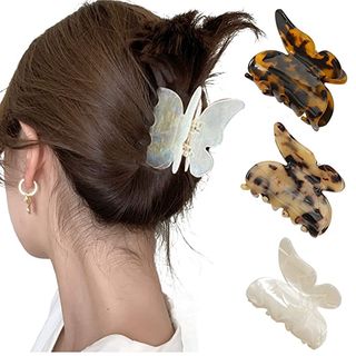 Letos + Acrylic Hair Claw Butterfly Clips