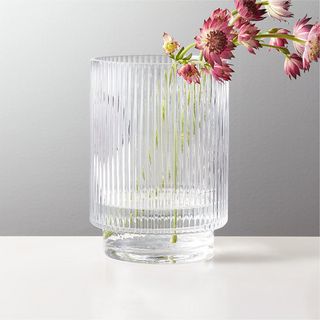 CB2 + Dina Fluted Glass Vase
