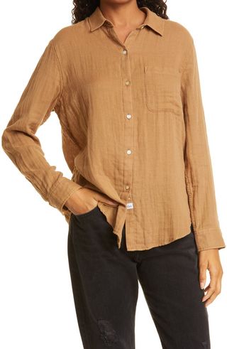 Rails + Ellis Button-Up Cotton Shirt
