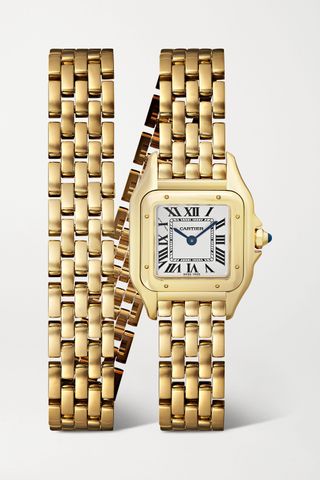 Cartier + Panthère De Cartier 22mm Small 18-Karat Gold Watch