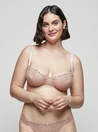 Chitè + Balcony Bra in Embroidered Tulle