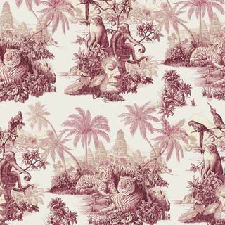 House of Hackney + Sumatra Wallpaper Off-White & Rose