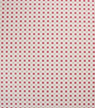Vintage + 1940s Wallpaper Red and Gray Gingham Check by the Yard