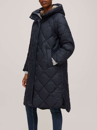 Barbour + Sandyford Hooded Long Quilted Jacket