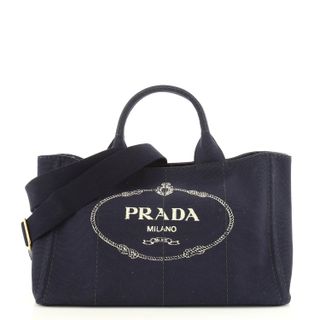 Prada + Pre-Owned Canapa Convertible Tote