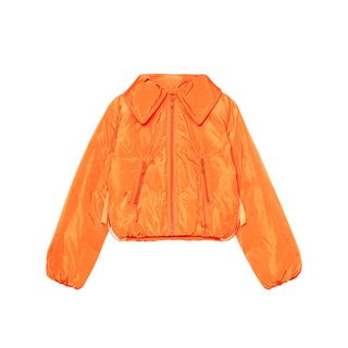 Ganni + Crop Tech Down Puffer Jacket