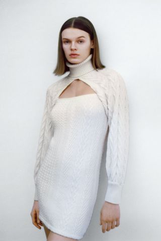 Zara + Cable-Knit Arm Warmers