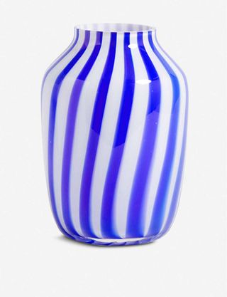 Hay + Juice High Striped Glass Vase 28cm