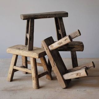 Acumen Collection + Rustic Wooden Stool