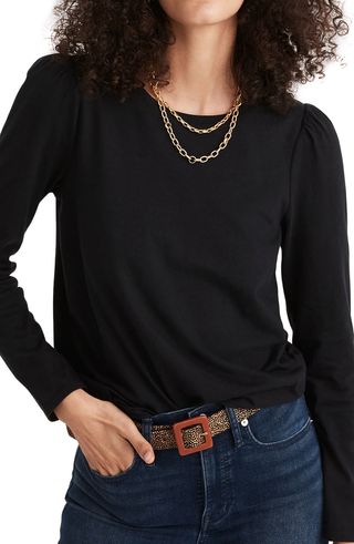 Madewell + (Re)Sourced Cotton Puff Sleeve T-Shirt