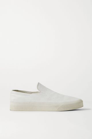 The Row + Marie H Canvas Slip-On Sneakers