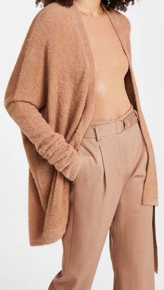 Lapointe + Soft Teddy Oversized Cocoon Cardigan
