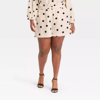 Who What Wear x Target + High-Rise Paperbag Shorts