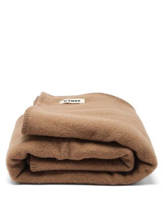 Tekla + Whipstitched Virgin-Wool Blanket