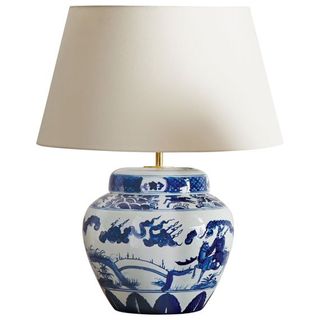 Oka + Kraakware Ceramic Chinese Table Lamp
