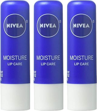 Nivea + Moisture Lip Care, Pack of 3