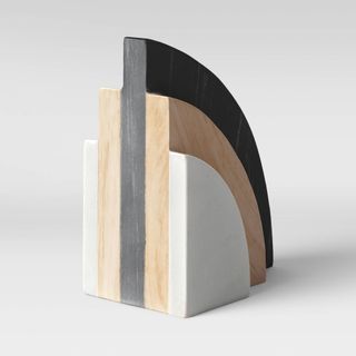 Project 62 + 5-Inch Marble and Wood Bookend