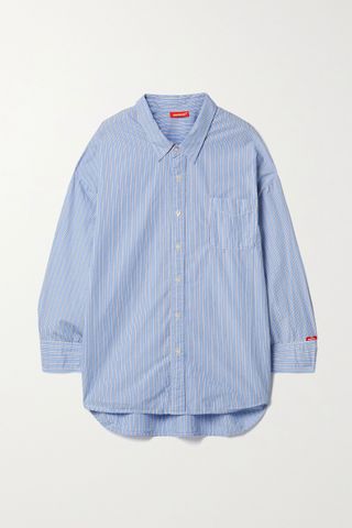 Denimist + Striped Cotton-Poplin Shirt