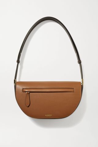 Burberry + Olympia Small Two-Tone Leather Shoulder Bag