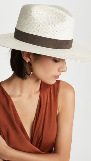 Janessa Leone + Packable Marcell Short Brimmed Fedora