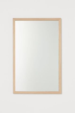 H&M + Wooden-Framed Mirror