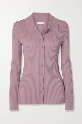 Sablyn + Reign Ribbed Cashmere Cardigan