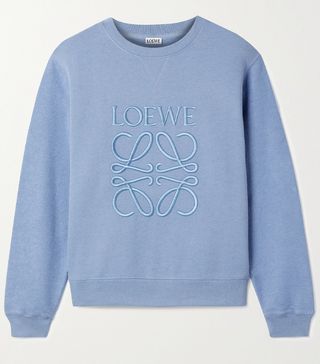 Loewe + Embroidered Cotton-Terry Sweatshirt