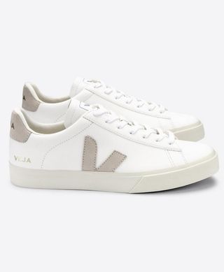Veja + Campo Suede-Trimmed Leather Sneakers