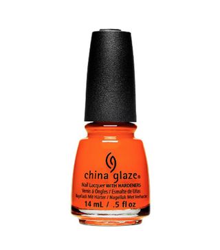 China Glaze + Nail Lacquer With Hardeners in Orange Knockout
