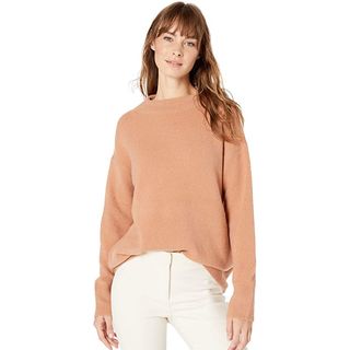 Lark 
Ro + Boucle Mock Neck Oversized Sweater