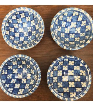 The Pot Shop + Small Blue and White Checker Bowl